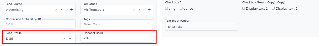 Connect Lead to Profile