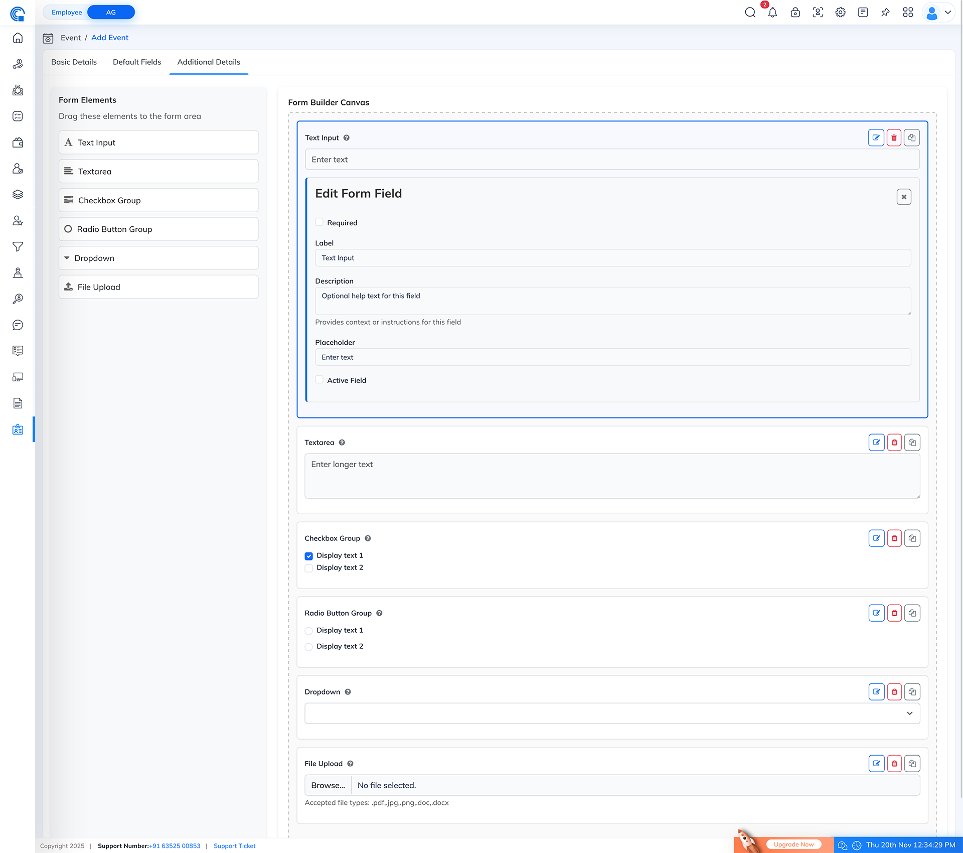 Event Module Navigation