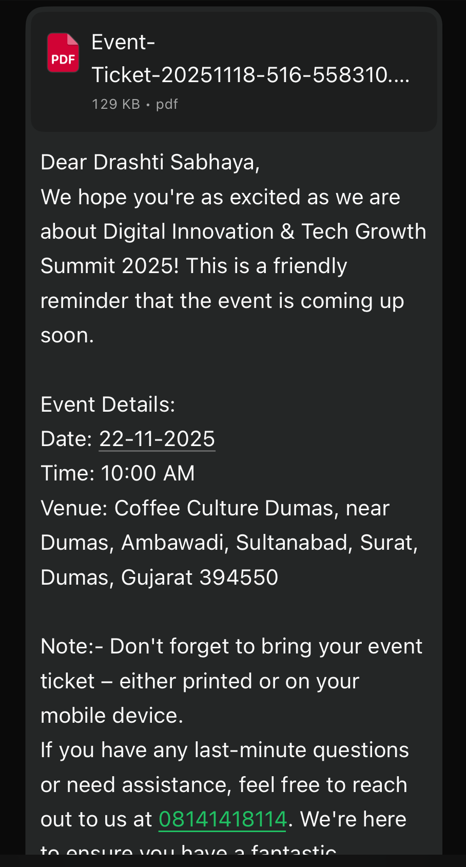 Event Module Navigation