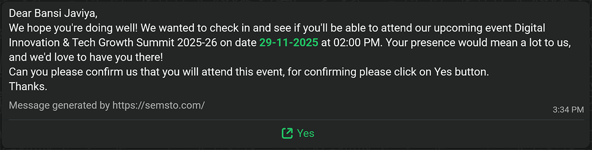 Event Module Navigation