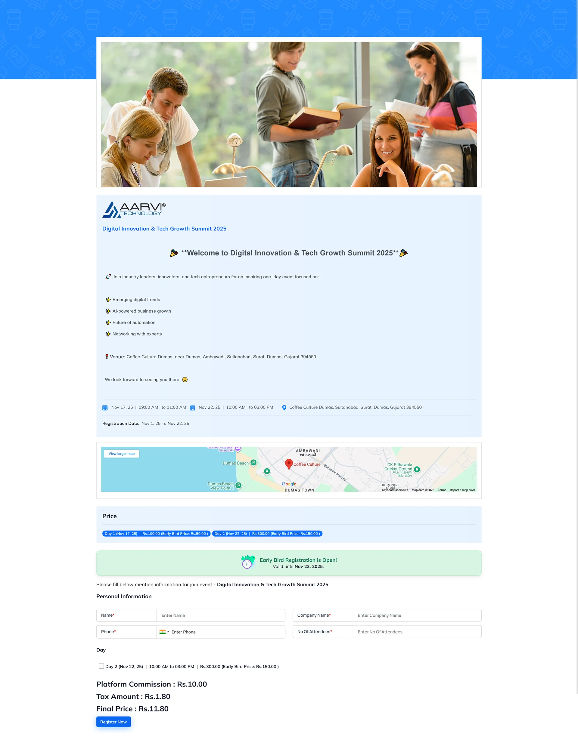 Event Module Navigation
