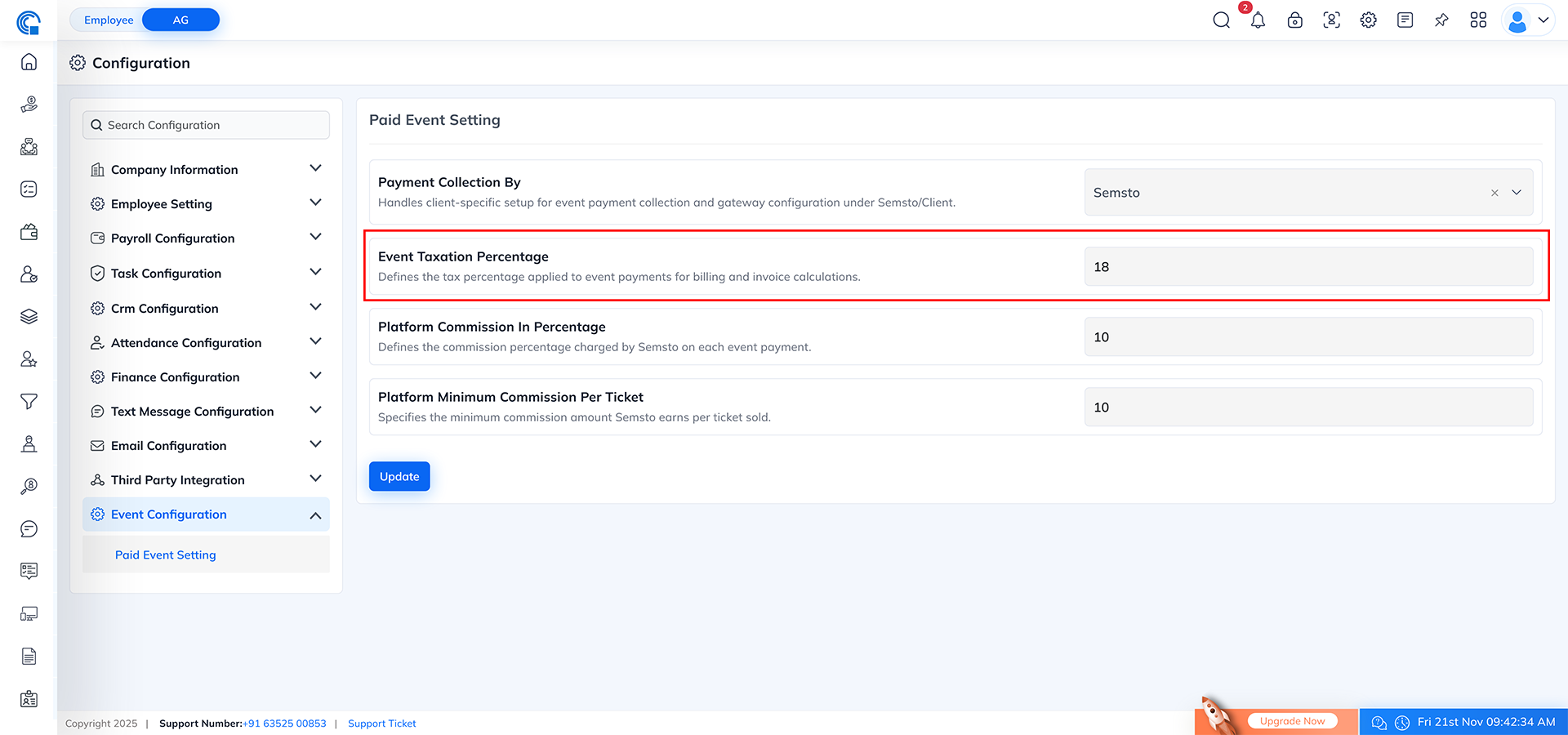 Event Module Navigation