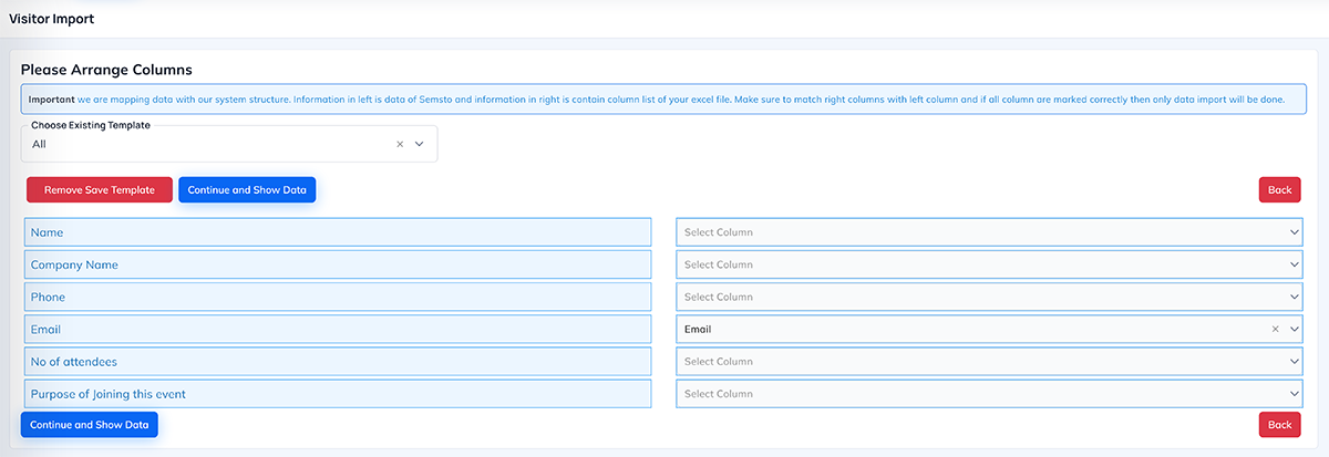Event Module Navigation